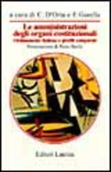 Le amministrazioni degli organi costituzionali. Ordinamento italiano e profili comparati.pdf