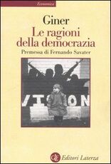 Libro Le ragioni della democrazia Salvador Giner