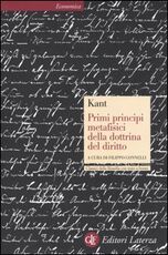 Libro Primi principi metafisici della dottrina del diritto. Testo tedesco a fronte Immanuel Kant