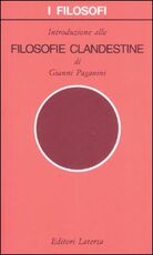 Libro Filosofie clandestine Gianni Paganini