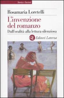 L invenzione del romanzo. Dalloralità alla lettura silenziosa.pdf