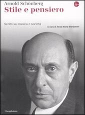 Libro Stile e pensiero. Scritti su musica e società Arnold Schönberg