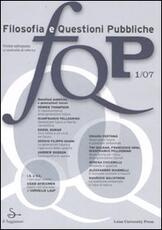 Libro FQP. Filosofia e questioni pubbliche (2007). Vol. 1