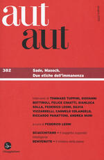 Libro Aut aut. Vol. 382: Sade, Masoch. Due etiche dell'immanenza.
