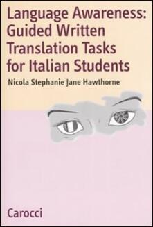 Cocktaillab.it Language Awareness: Guided Written Translations Tasks for Italian Students Image