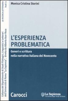 L esperienza problematica. Generi e scrittura nella narrativa italiana del Novecento.pdf
