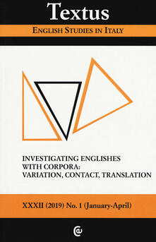 Cocktaillab.it Textus. English studies in Italy (2019). Vol. 1: Investigating englishes with corpora: variation, contact, translation. Image