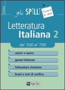 Letteratura italiana. Vol. 2: Dal Cinquecento al Settecento..pdf