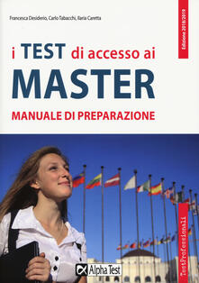 I test di accesso ai master. Manuale di preparazione.pdf