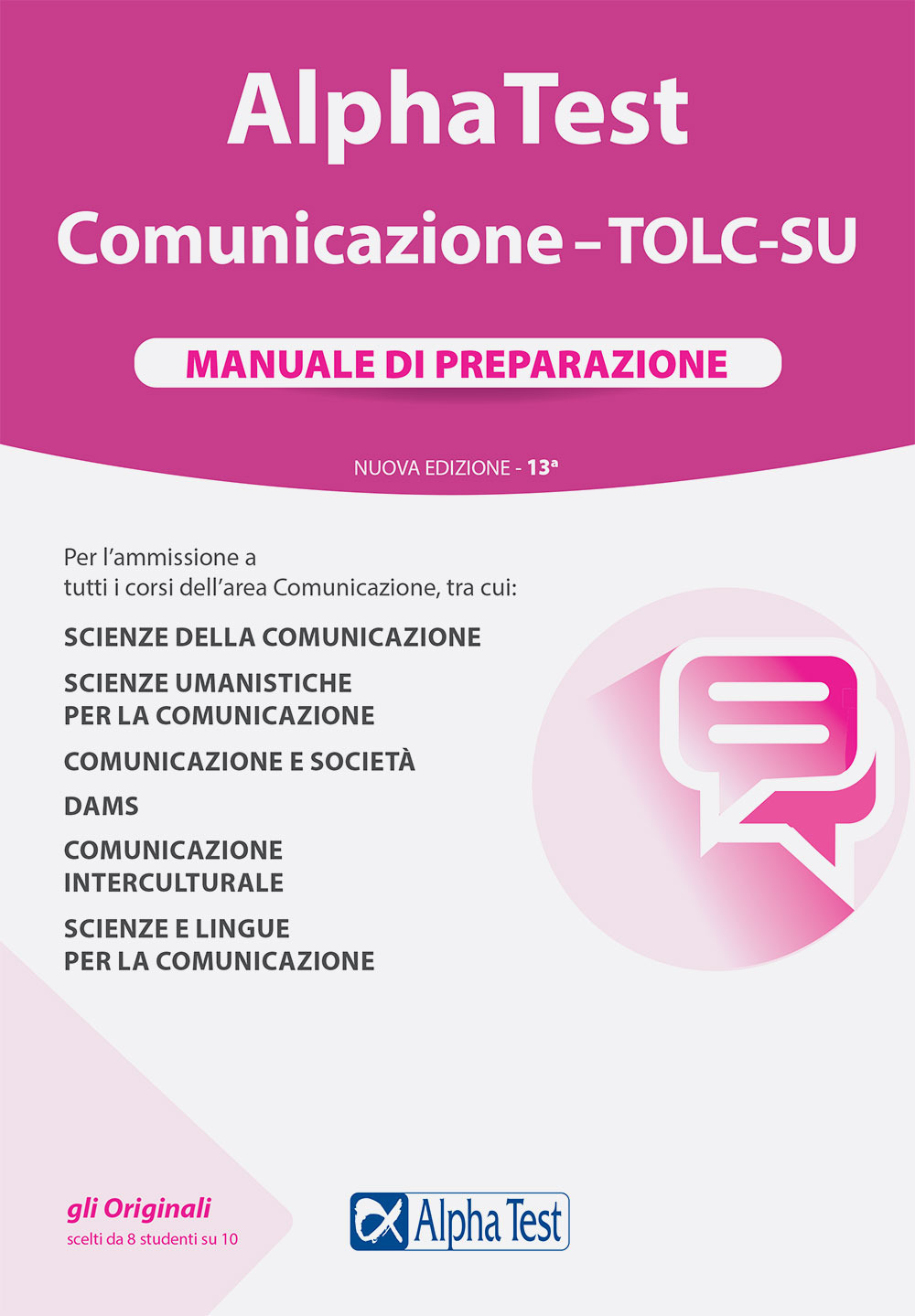 Image of Alpha Test. Comunicazione. TOLC-SU. Manuale di preparazione. Nuova ediz.
