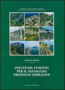 Partyperilperu.it Politiche europee per il paesaggio: proposte operative. Sintesi della ricerca Miur-Prin 2002-2005 Image