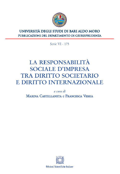 Image of La responsabilità sociale d'impresa tra diritto societario e diritto internazionale