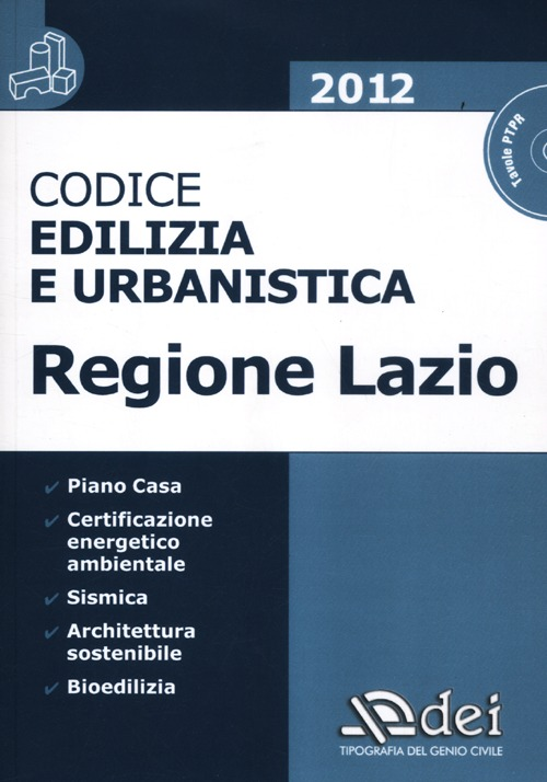 Image of Codice edilizia e urbanistica regione Lazio. Con CD-ROM