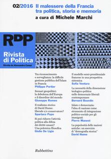 Rivista di politica (2016). Vol. 2: Il malessere della Francia tra politica, storia e memoria..pdf