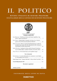Il politico. Rivista italiana di scienze politiche (2018). Vol. 1: Gennaio-aprile..pdf
