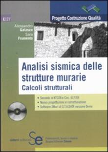 Analisi sismica delle strutture murarie. Calcoli strutturali. Con CD-ROM.pdf