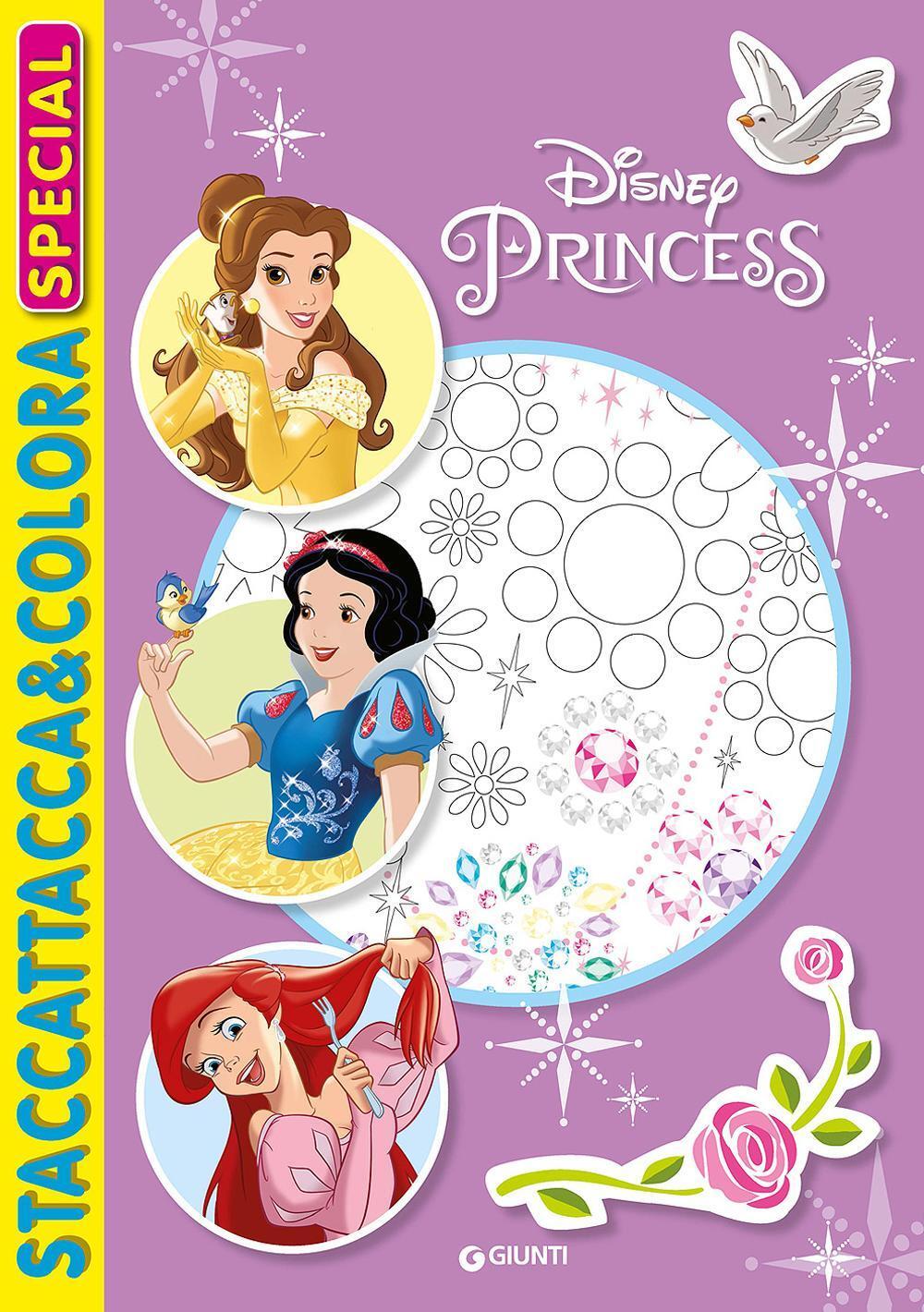 Libro Principesse Staccattacca e colora special Con adesivi