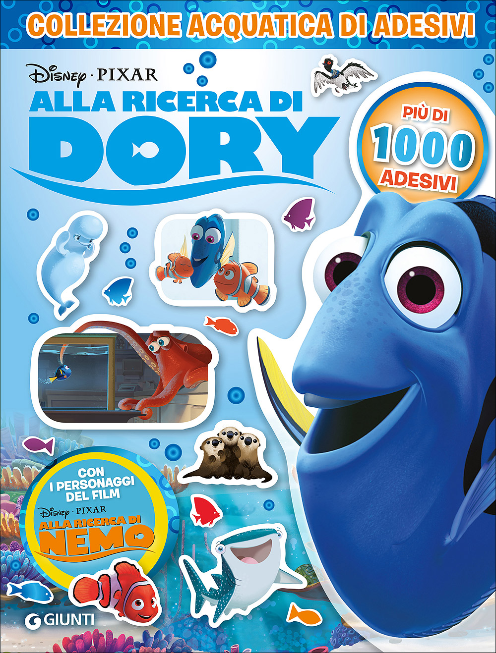 Image of Collezione acquatica di adesivi. Alla ricerca di Dory. Più di 1000 adesivi. Con adesivi. Ediz. a colori