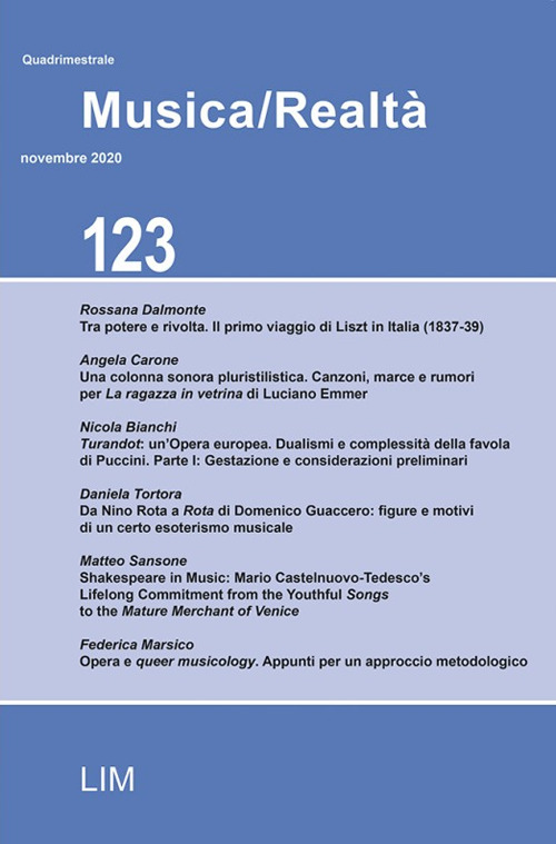 Image of Musica/realtà (2020). Vol. 123
