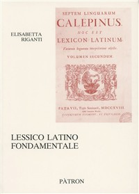 Image of Lessico latino fondamentale