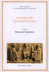 Copertina  Antologia delle Istituzioni di Gaio