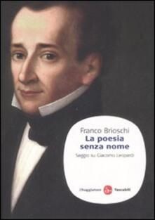 La poesia senza nome. Saggio su Giacomo Leopardi.pdf