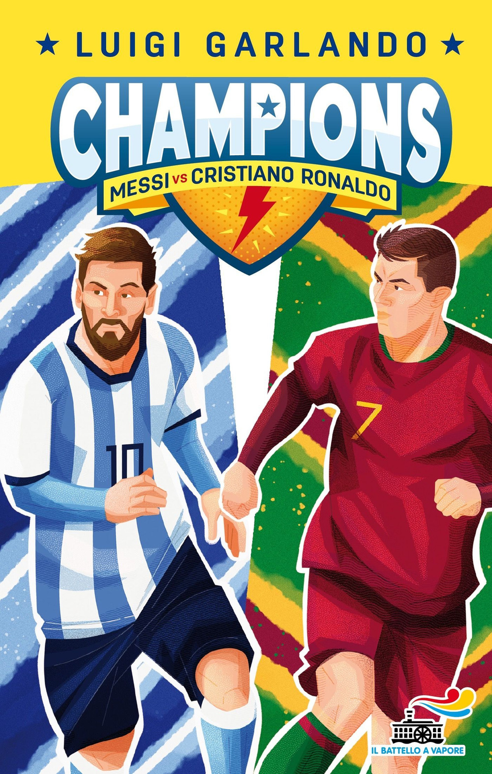 Image of Messi vs Cristiano Ronaldo. Champions
