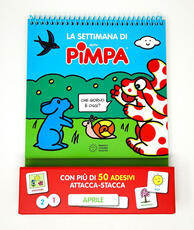 Libro La settimana di Pimpa. Ediz. a colori. Ediz. a spirale. Con Adesivi Altan