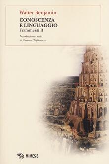 Conoscenza e linguaggio. Frammenti II.pdf