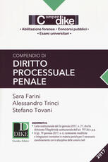 Libro Compendio di diritto processuale penale Sara Farini Alessandro Trinci Stefano Tovani