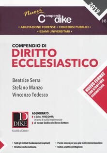 Compendio di diritto ecclesiastico - Beatrice Serra ...