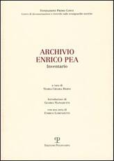 Libro Archivio Enrico Pea. Inventario