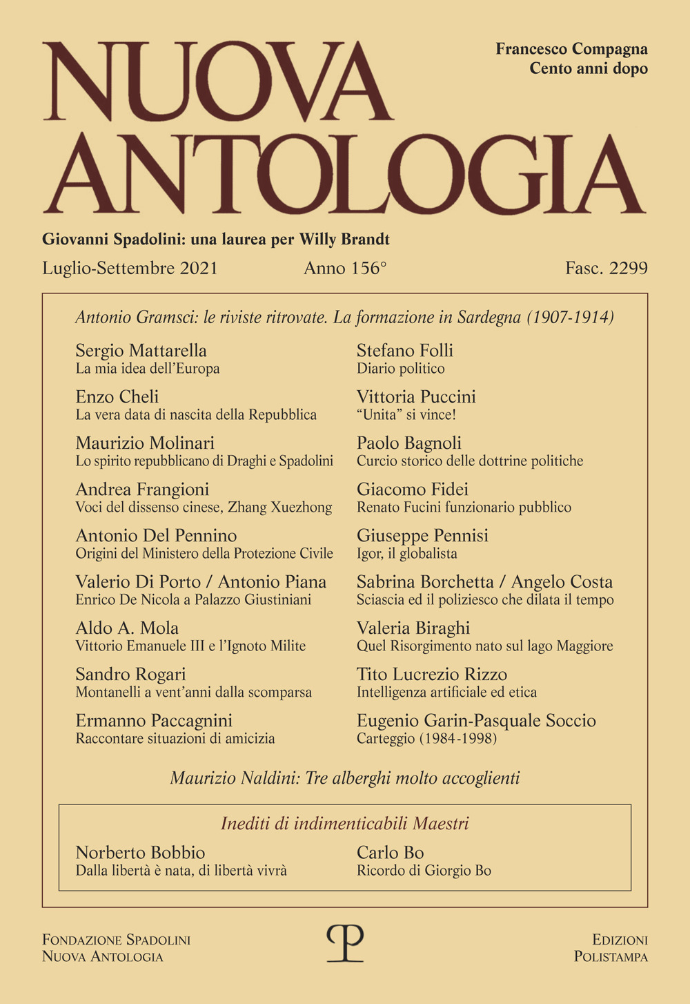 Image of Nuova antologia (2021). Vol. 3: Luglio-settembre.