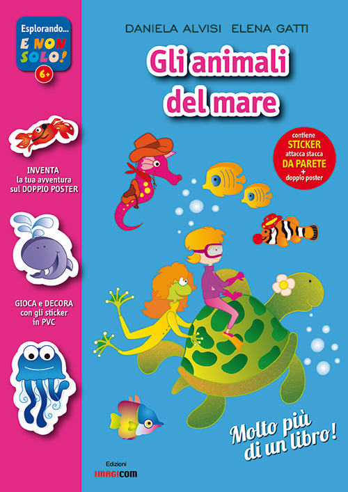 Animali mare oceano. Con adesivi. Con poster