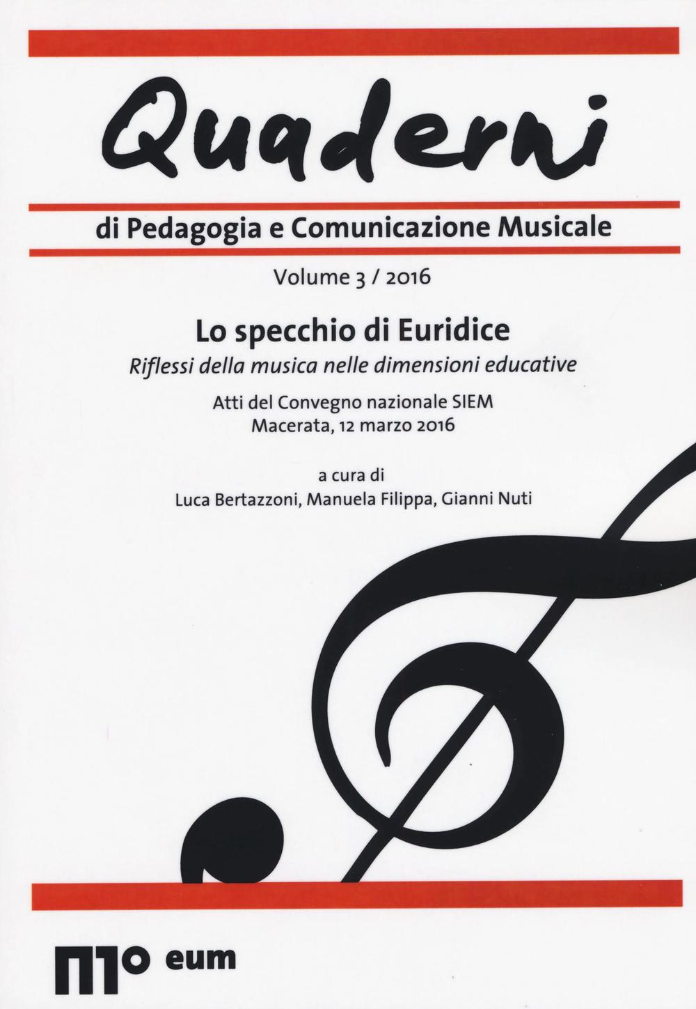 Image of Quaderni di pedagogia e comunicazione musicale (2016). Vol. 3