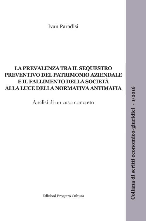 La prevalenza tra il sequestro preventivo del patrimonio aziendale e il fallimento della società alla luce della normativa antimafia