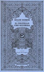 Libro Il coltello che ricorda Hilde Domin