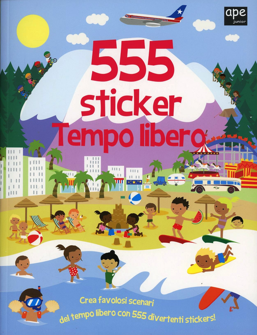 Tempo libero. 555 sticker. Con adesivi