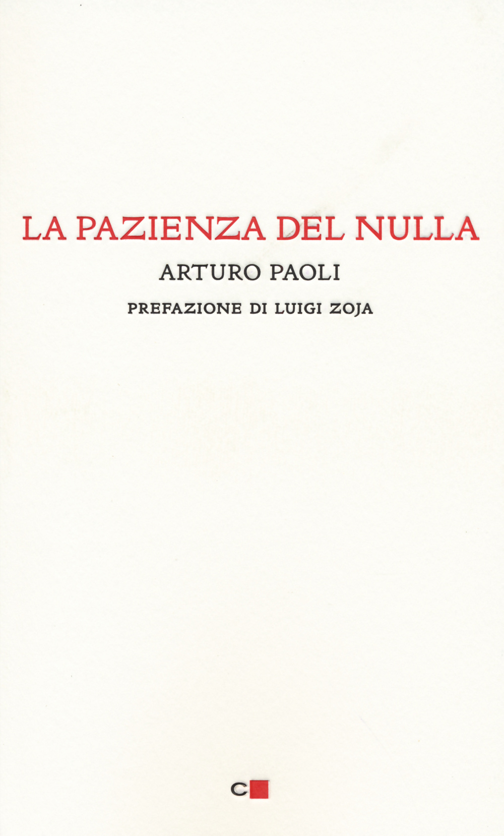 La pazienza del nulla