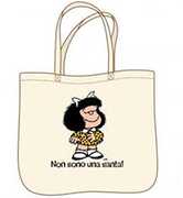 Cartoleria Borsa shopper Mafalda. Non sono una santa Magazzini Salani