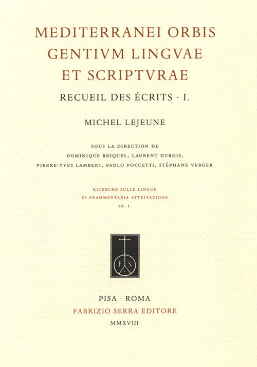 Image of Mediterranei orbis gentium linguae et scripturae. Recueil des écrits. Vol. 1-4