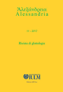 Alessandria. Rivista di glottologia (2017). Vol. 11.pdf
