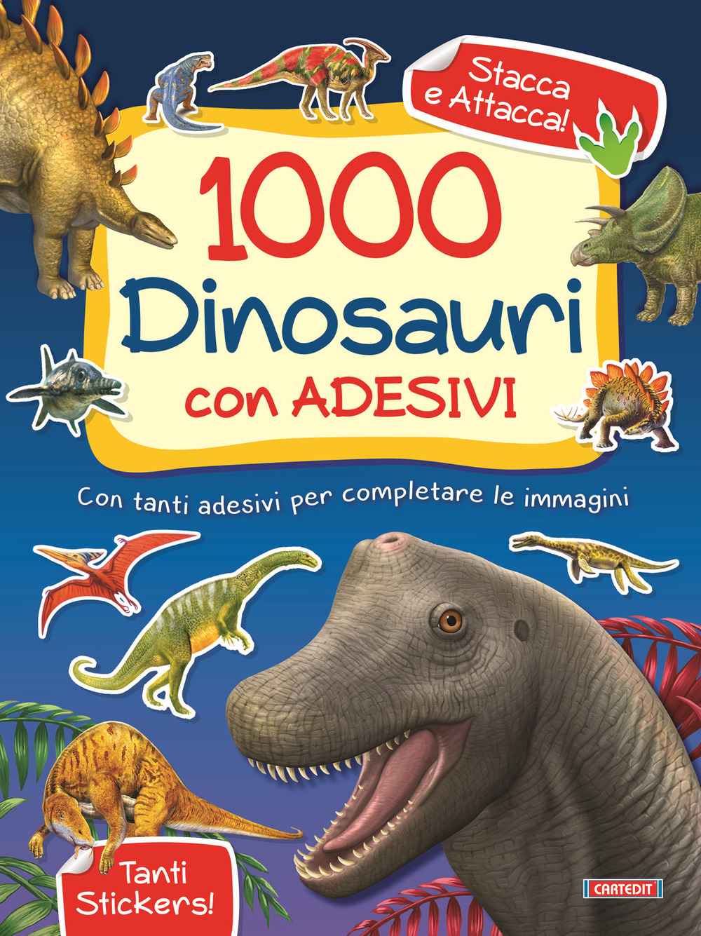 Image of 1000 dinosauri. Con adesivi