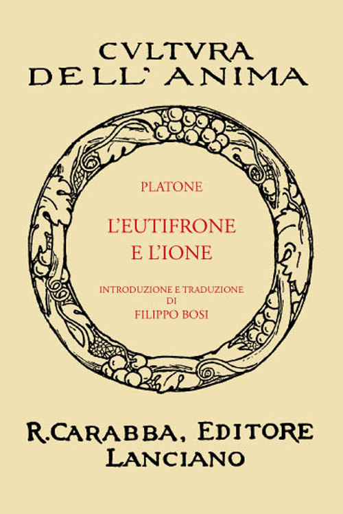 L' Eutifrone e l'Ione (rist. anast. 1936). Ediz. in facsimile