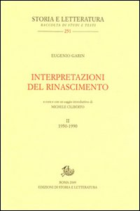 Interpretazioni del Rinascimento (1950-1990). Vol. 2 Scarica PDF EPUB
