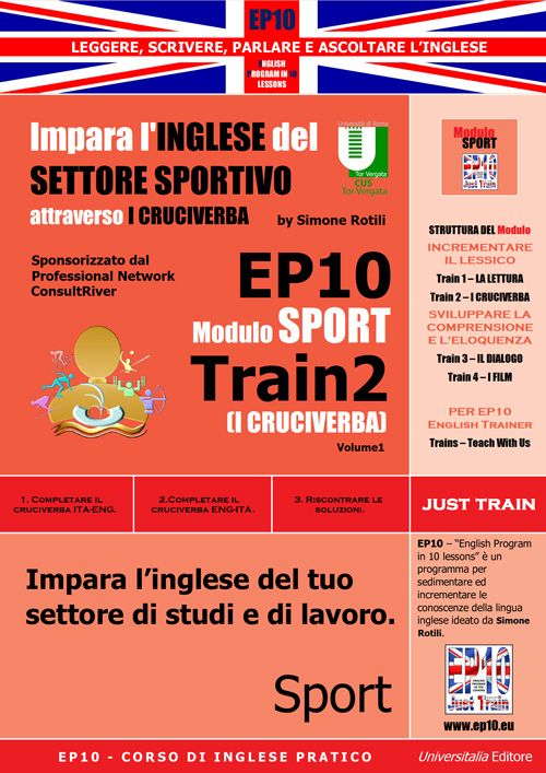 Image of EP10 modulo sport train (Il cruciverba). Impara l'inglese del settore sportivo attraverso i cruciverba. Ediz. italiana e inglese