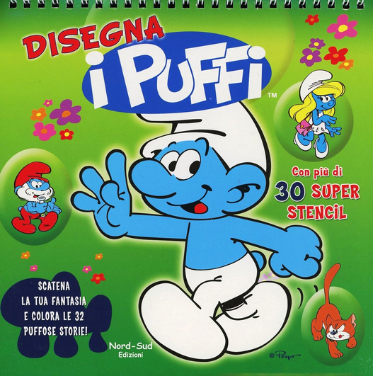 Disegna i puffi. I puffi. Con gadget