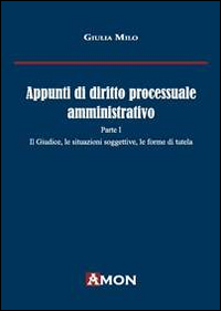 Appunti di diritto processuale amministrativo. Vol. 1: Il giudice, le situazioni soggettive, le forme di tutela.