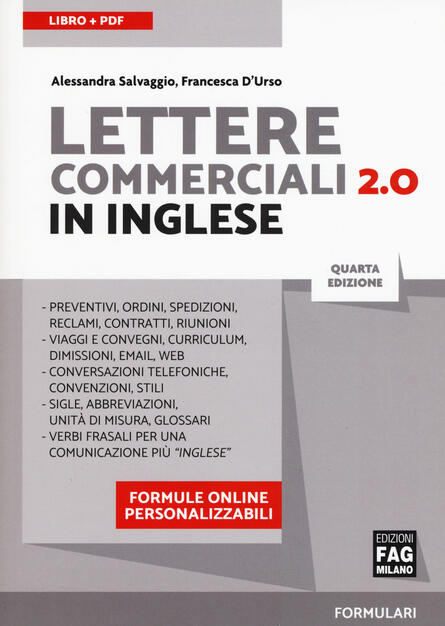 Lettere Commerciali 2 0 In Inglese Con Contenuto Digitale Per Download Alessandra Salvaggio D Urso Francesca Libro Fag Ibs