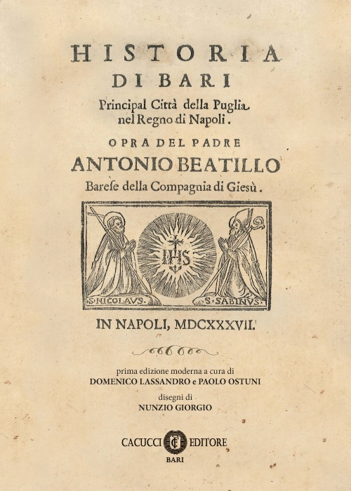 Image of Historia di Bari. Principal città della Puglia nel Regno di Napoli